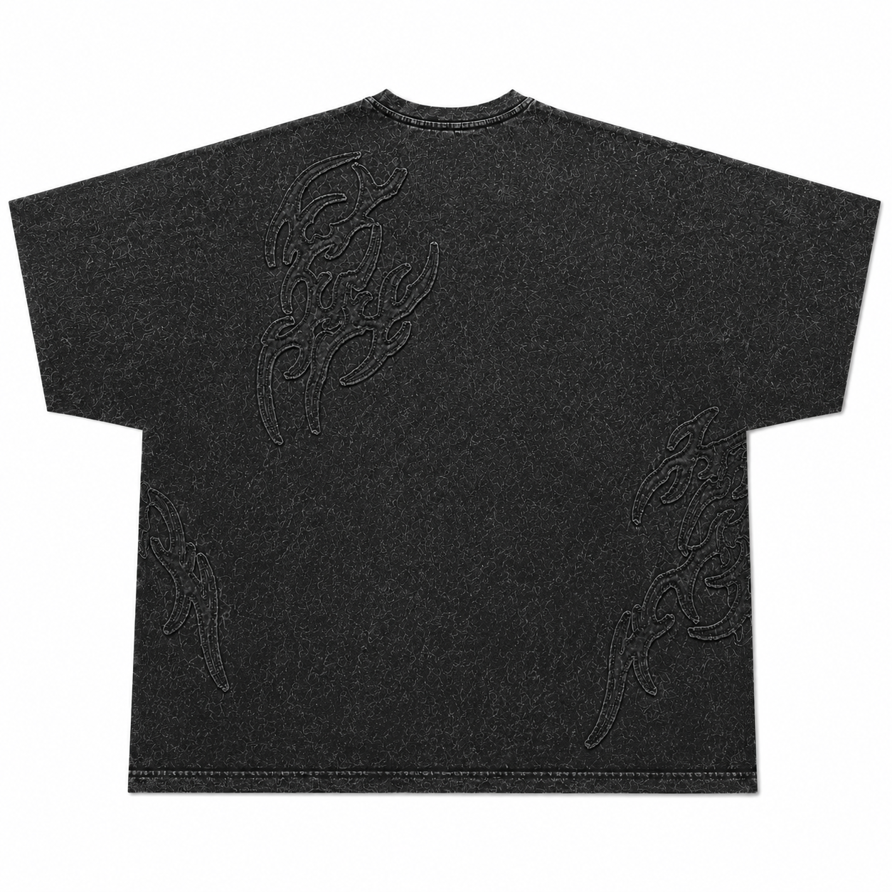 Legends Acidwashed Oversized Tee Back Tribal Artwork