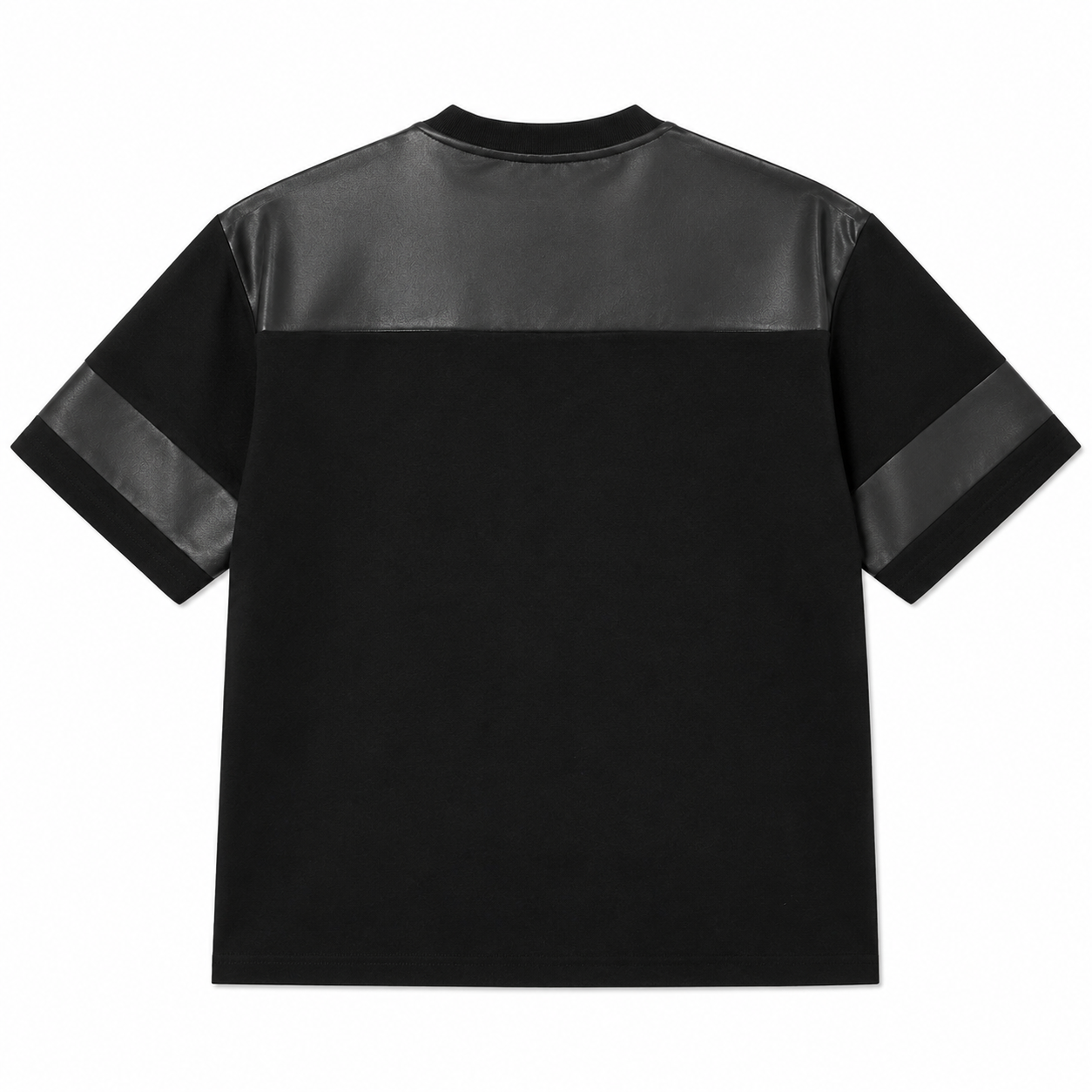 Legends Solid Oversized Tee Back View With Contrast Panels