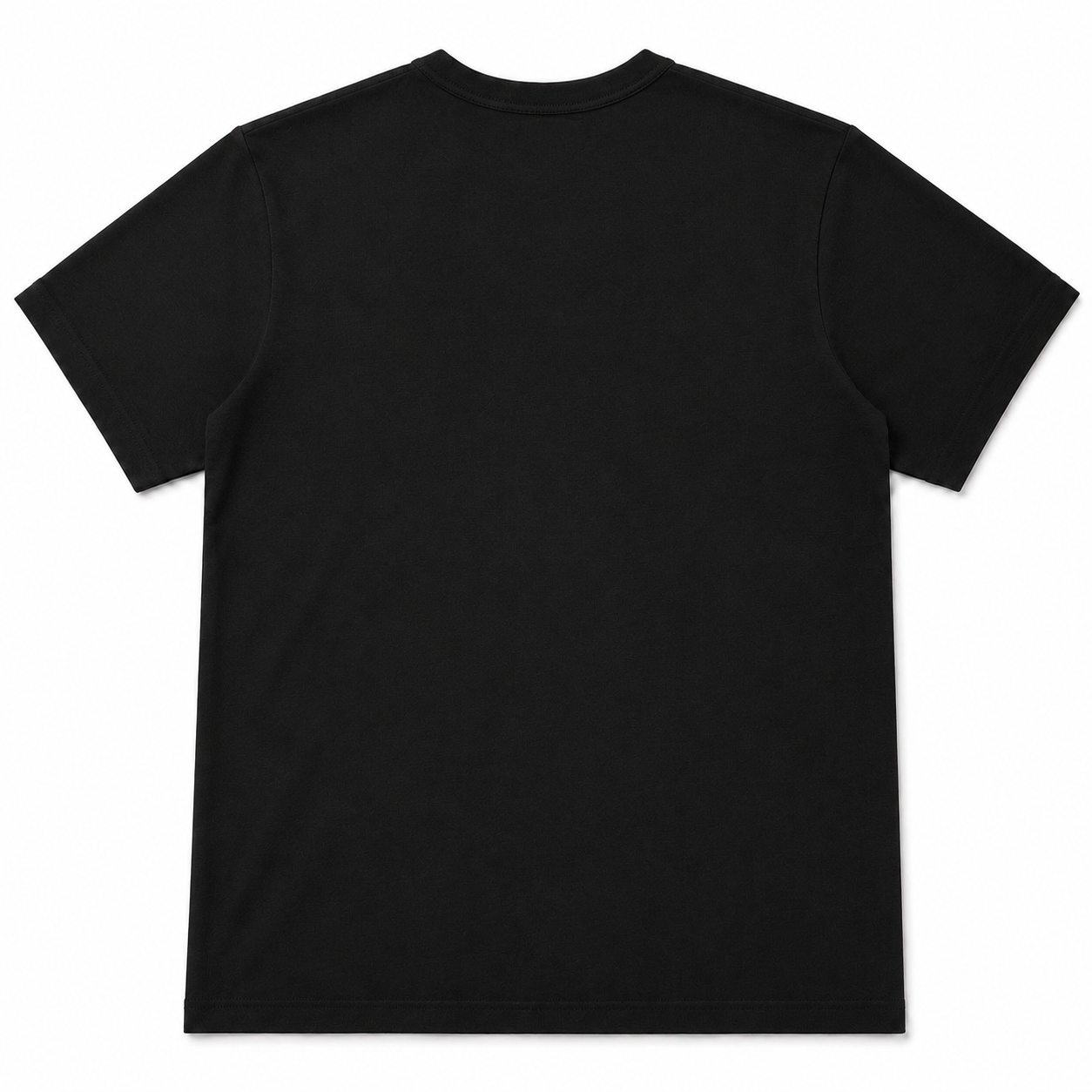 Black Scuba Henley Tee Back View