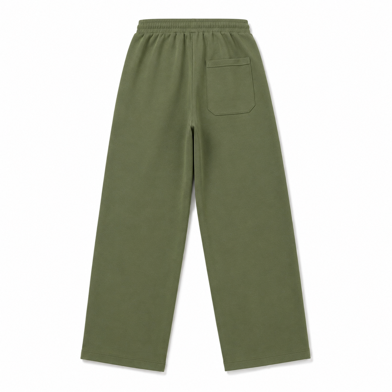 Green Pleated Baggy Trouser Back View
