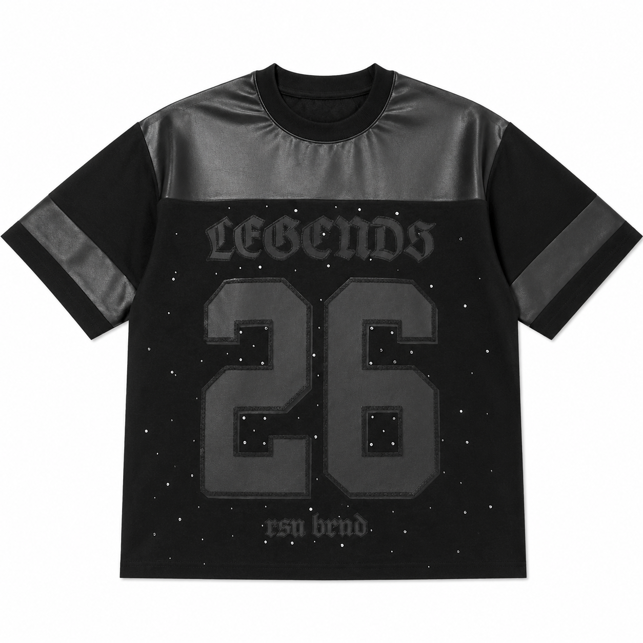 Legends Solid Oversized Tee Front Graphic Design