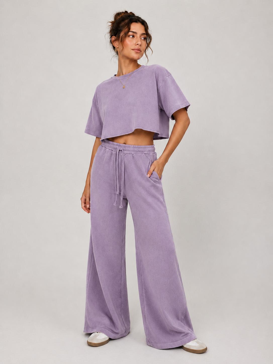 Lilac from Women’s Relaxed Co-ord Set Model View