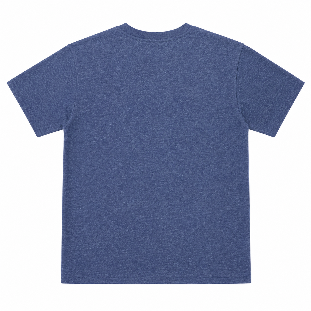 LoomX denim blue regular fit unisex tee back view