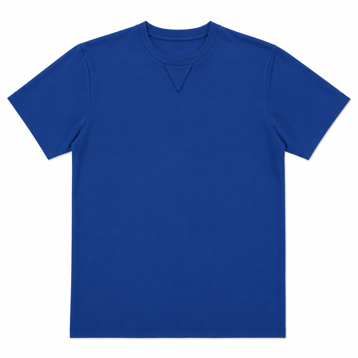 LoomX electric blue regular fit unisex tee front view