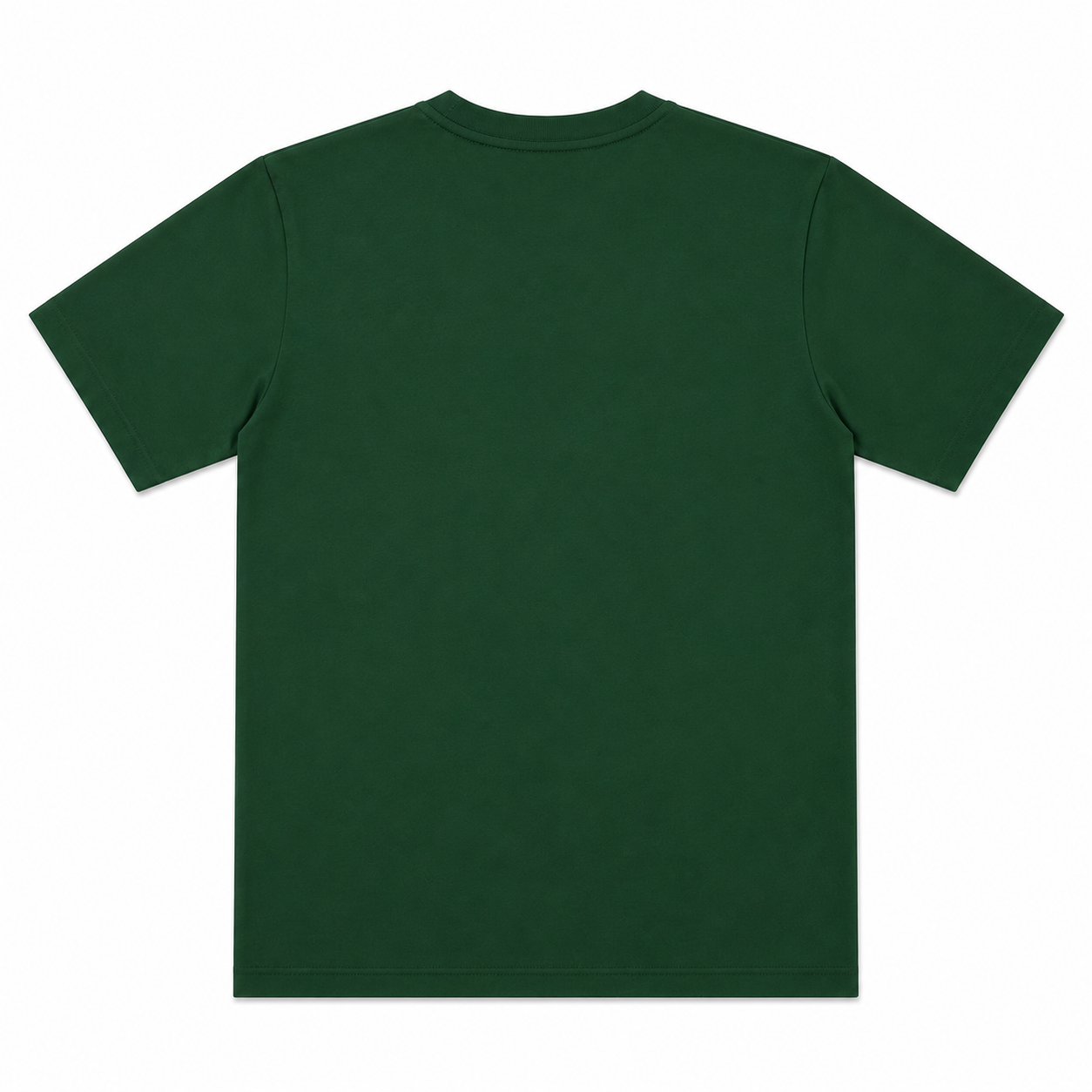 LoomX forest green regular fit unisex tee back view