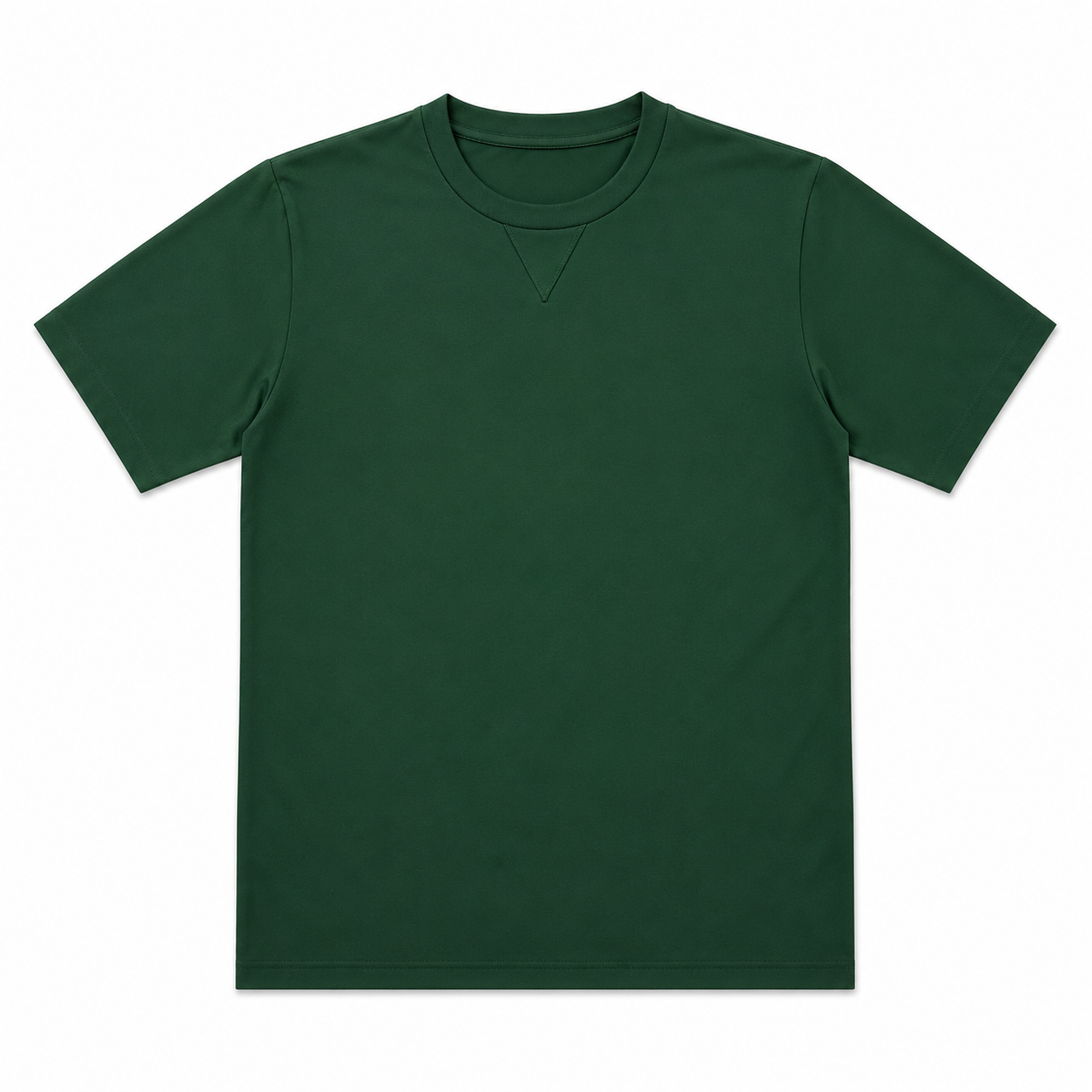 LoomX forest green regular fit unisex tee front view