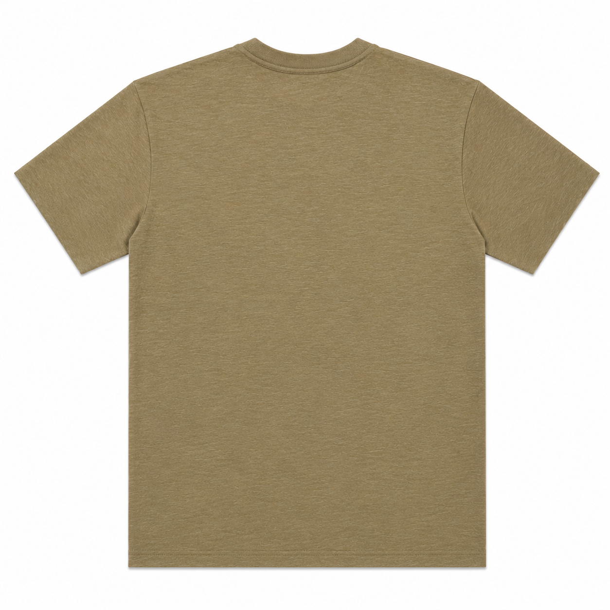 LoomX sand beige regular fit unisex tee back view