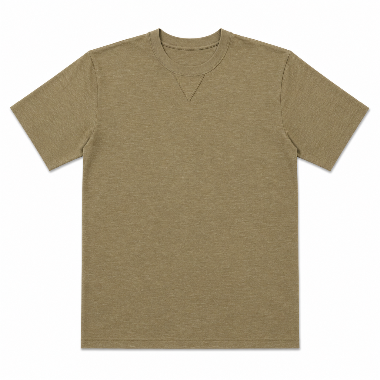 LoomX sand beige regular fit unisex tee front view