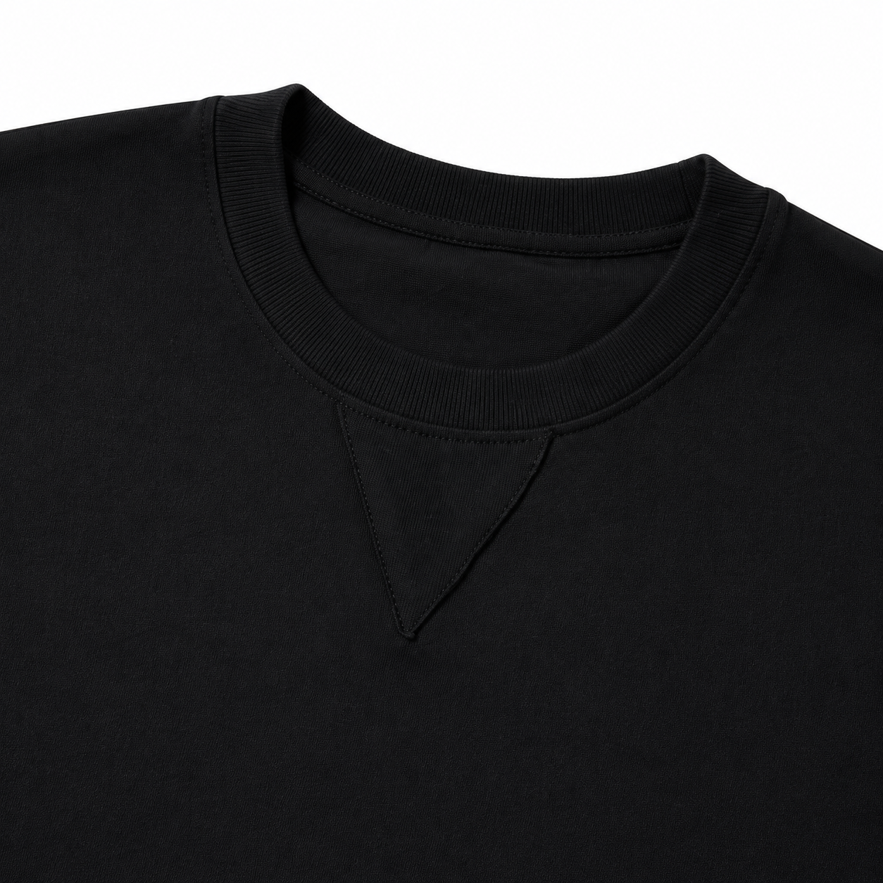 Loomx Signature Black Regular Fit Tee Close Up