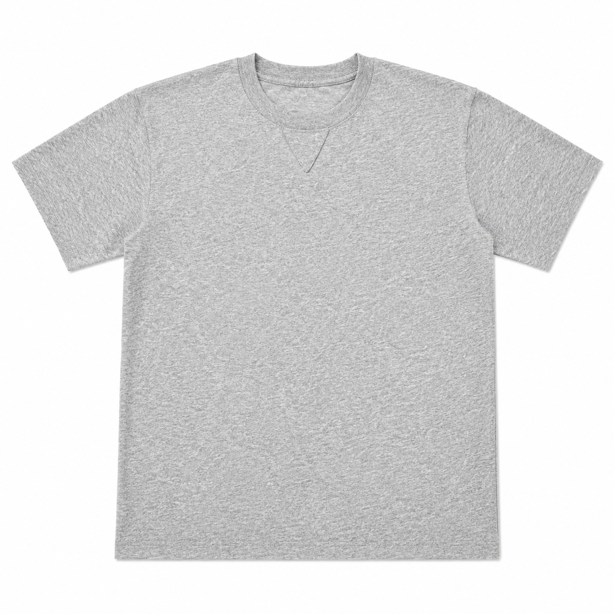 LoomX stone grey regular fit unisex tee front view