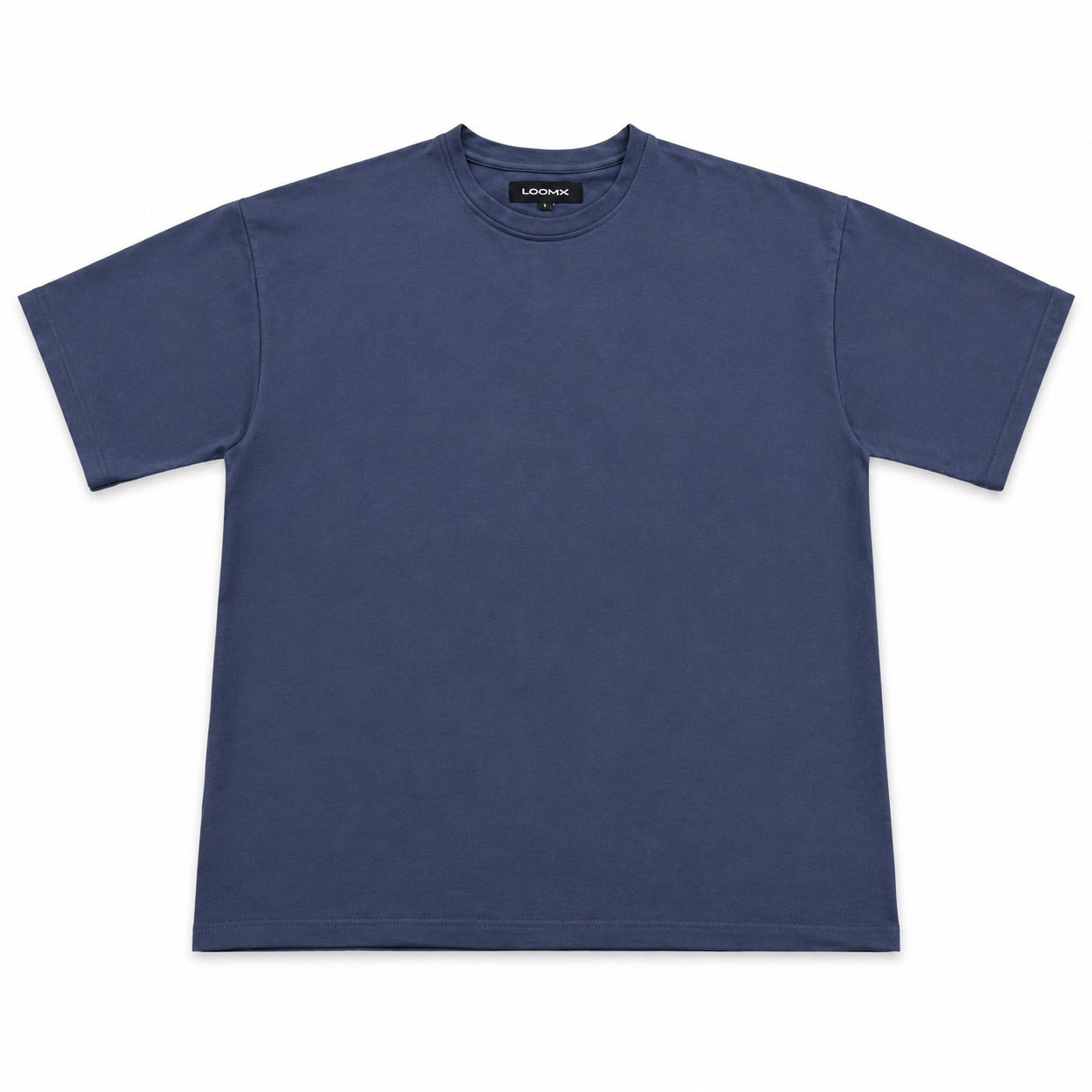 Midnight Slate Oversized Drop Shoulder Tee Front View