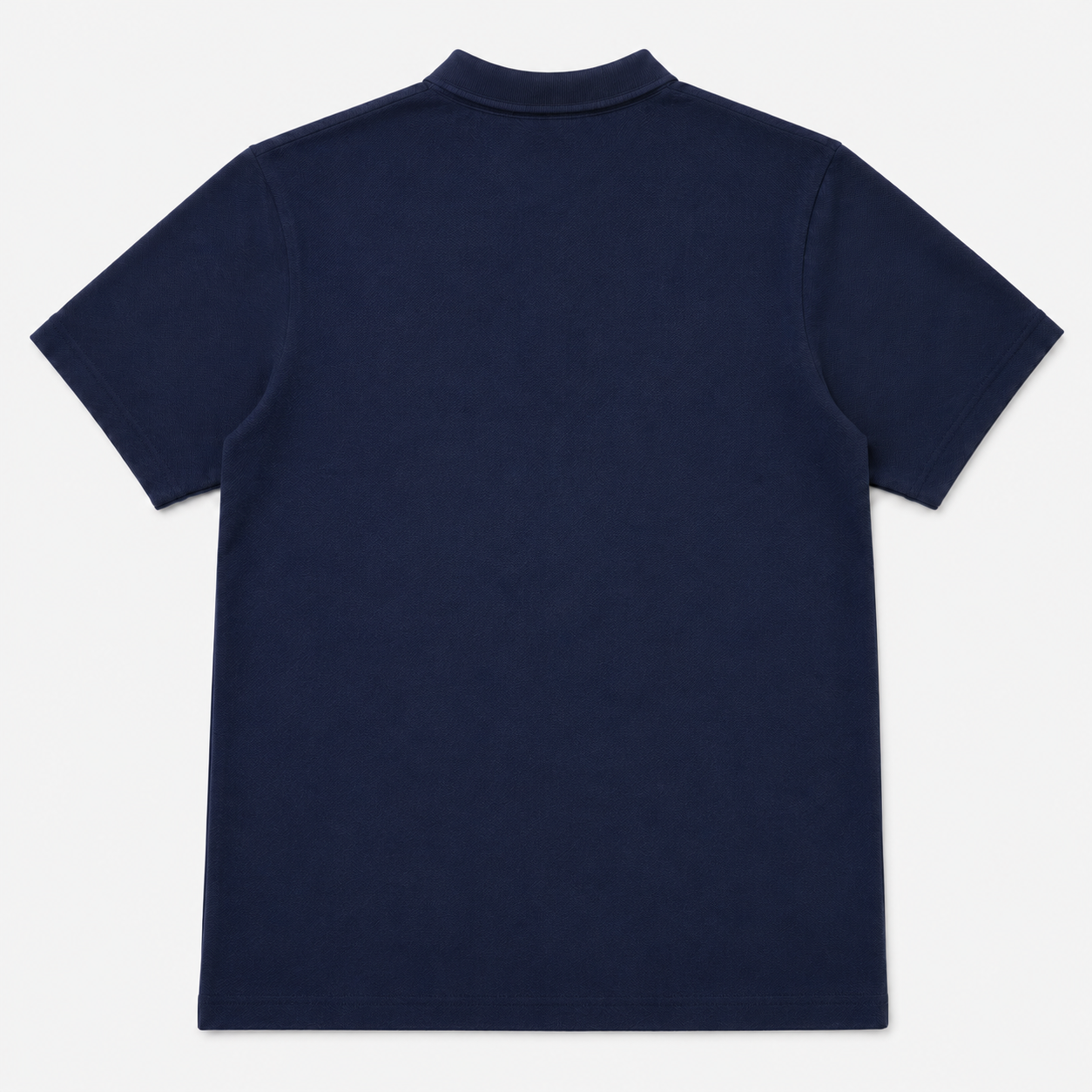 Navy Jhonny Collar Polo Tee Back View
