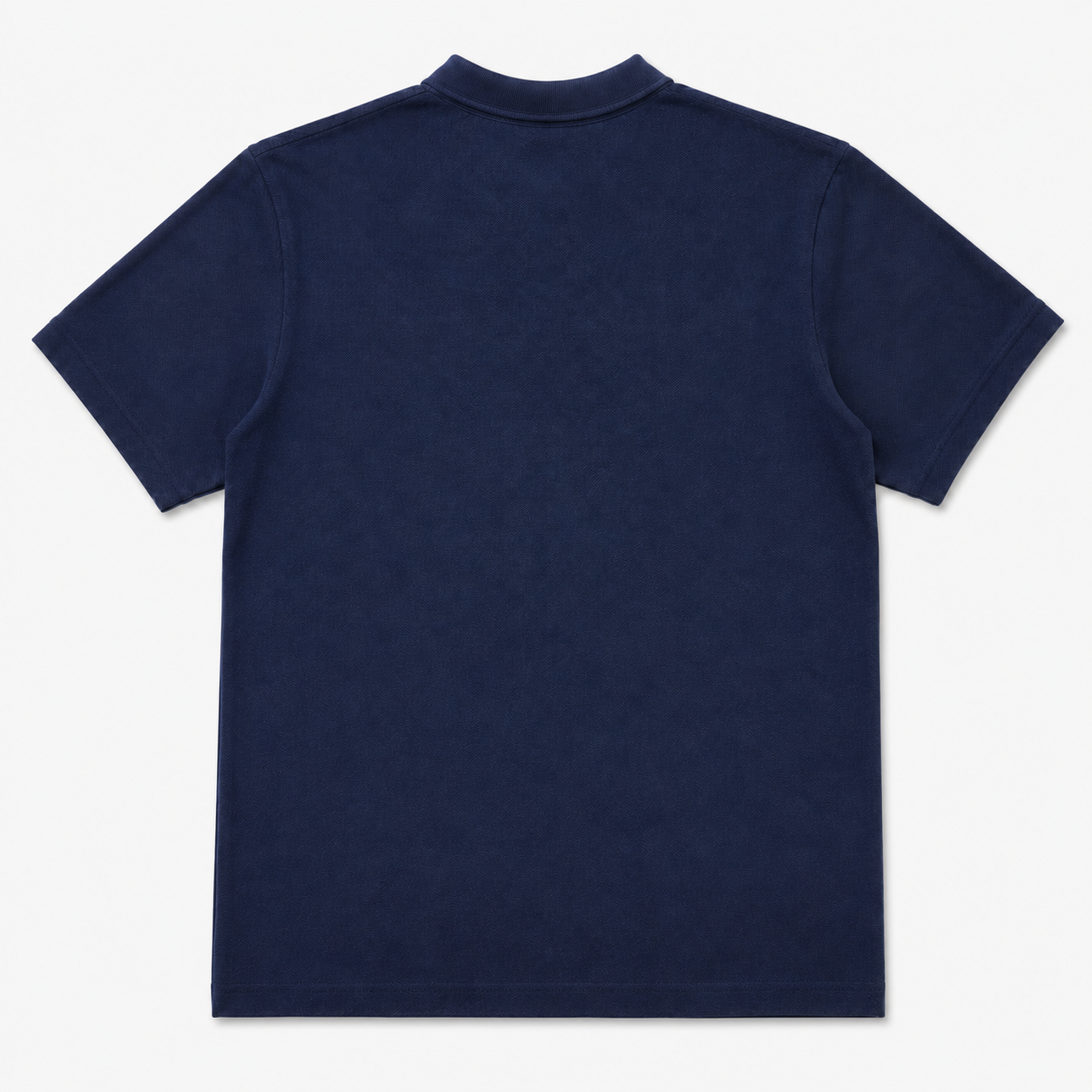 Navy Resort Collar Polo Tee Back View