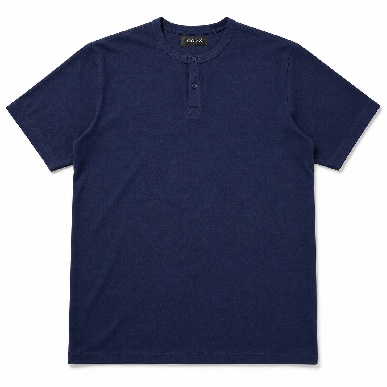Navy Scuba Henley Tee Front View
