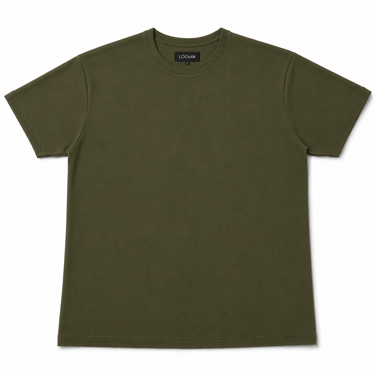 Olive Green Regular Fit Essential Tee Front View