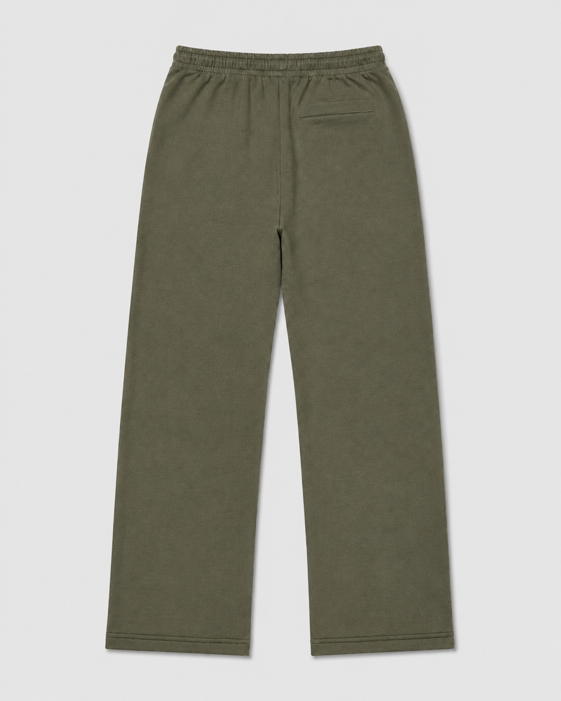 Olive Straight Lounge Trouser Back View