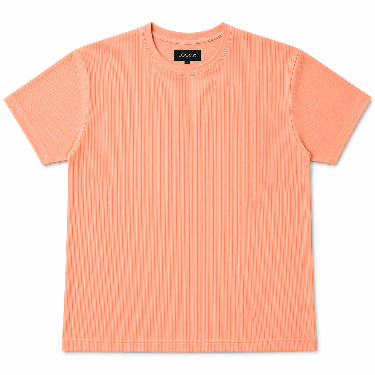Peach Drop Needle Regular Fit Tee Front View