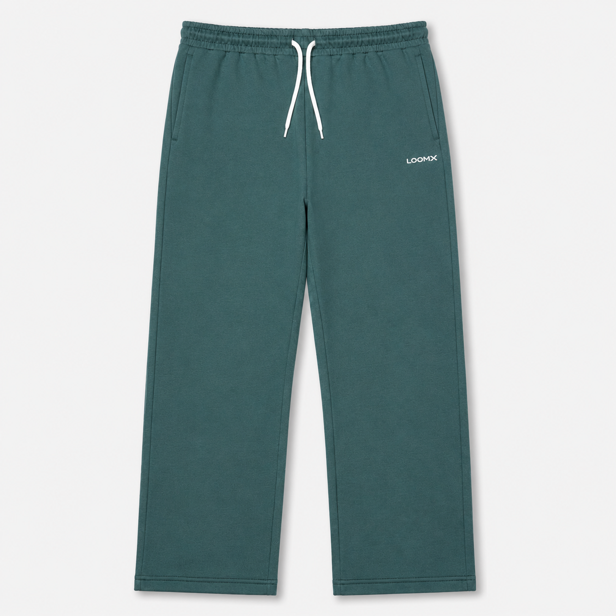 Teal Straight Lounge Trouser Front View
