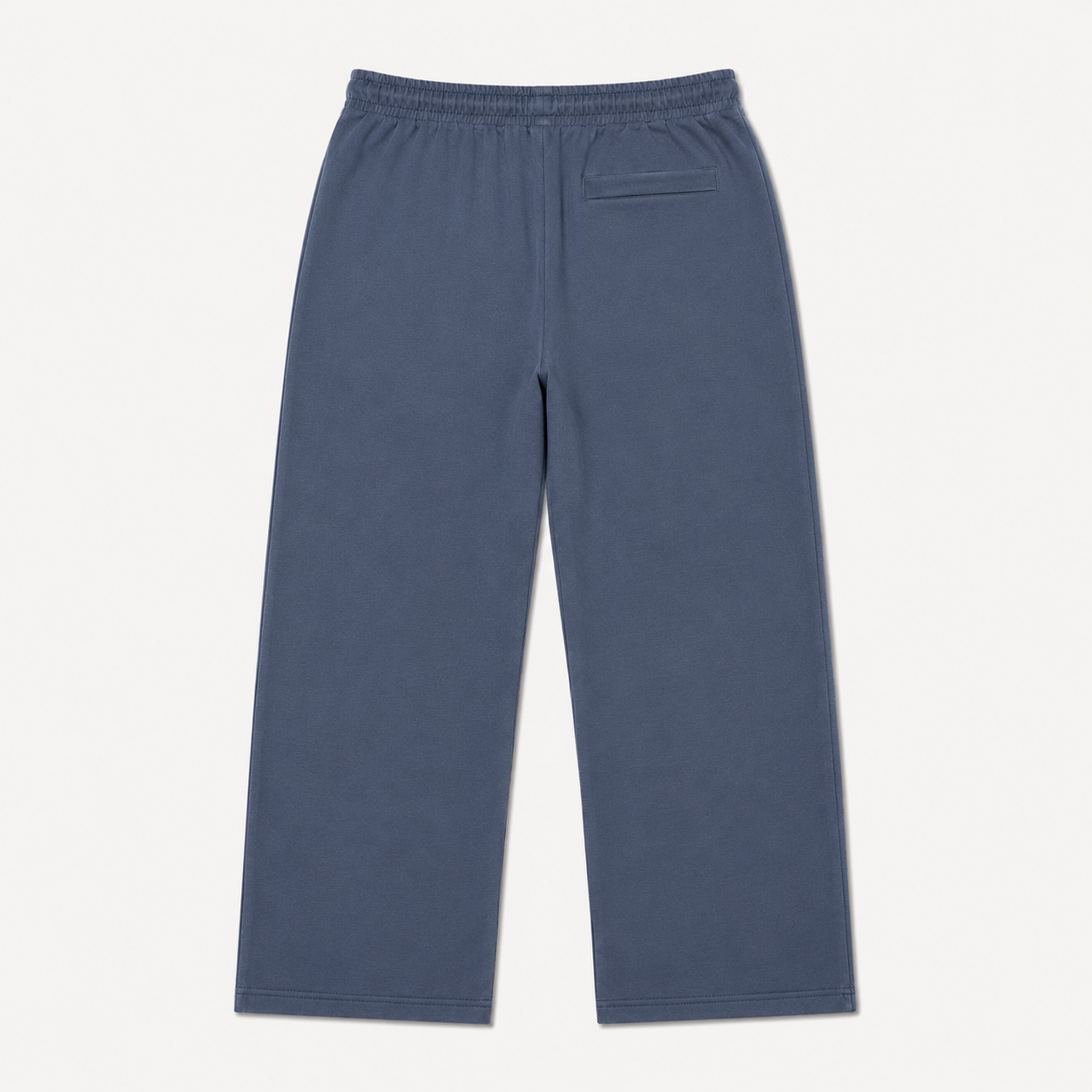 Washed Navy Straight Lounge Trouser Back