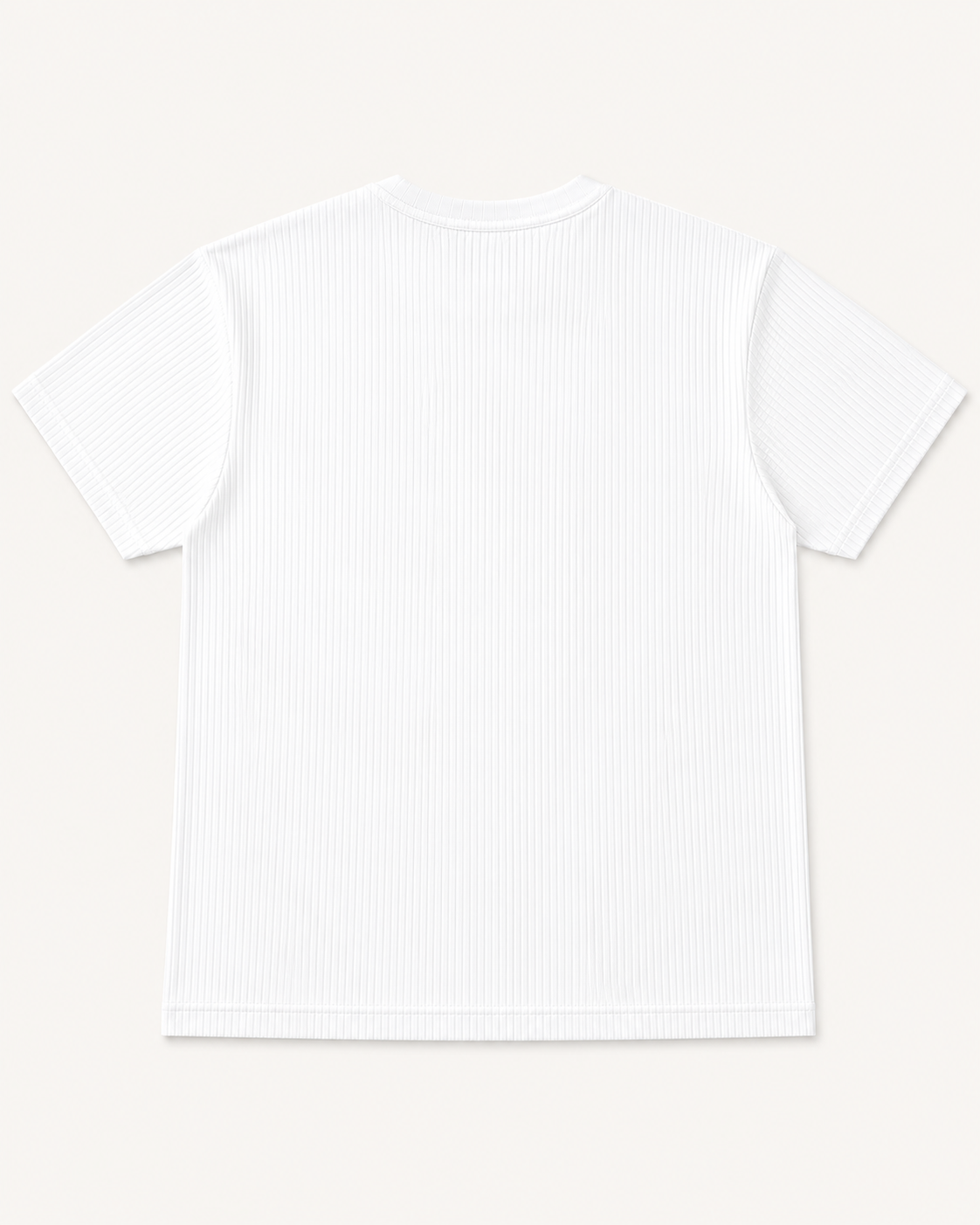 White Drop Needle Regular Fit Tee Back View