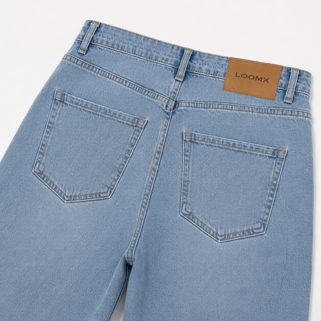 Women’s Horizon Wide Leg Denim Jeans Back View Close Up