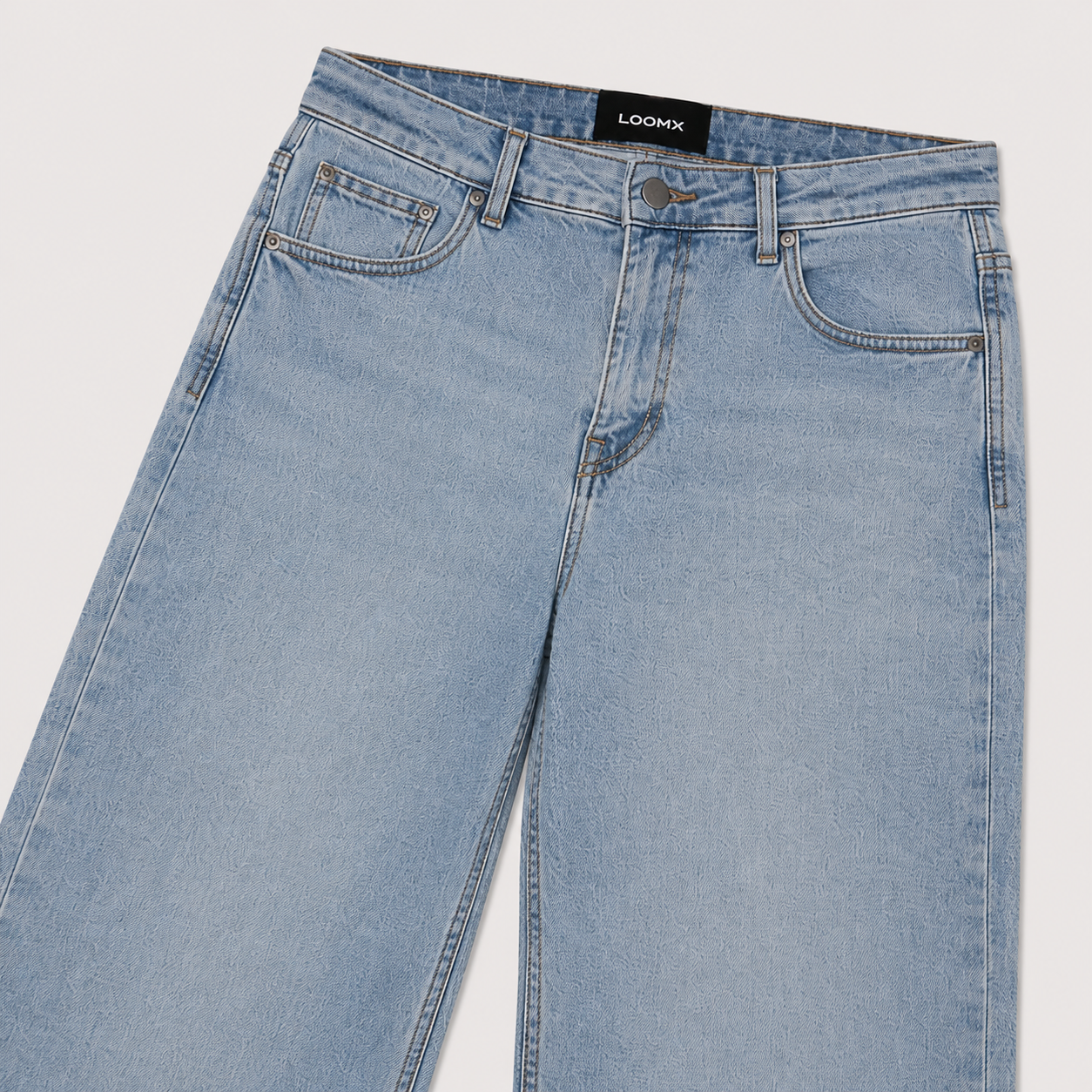 Women’s Horizon Wide Leg Denim Jeans Front View Close Up