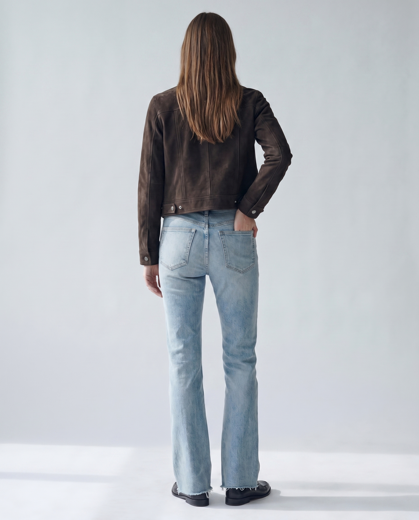 Women’s Skyline Flare Denim Jeans Back Model View