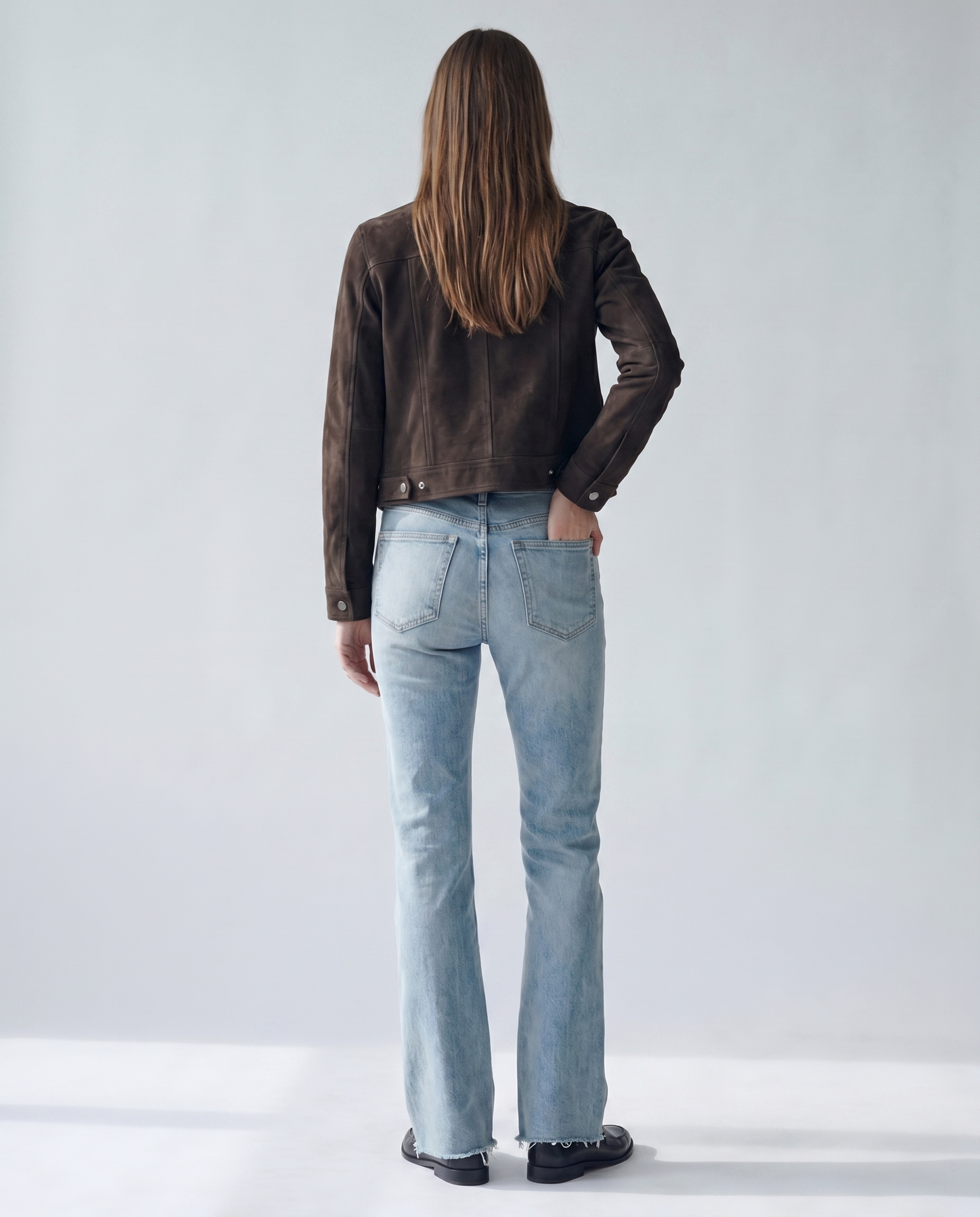 Women’s Skyline Flare Denim Jeans Back Model View