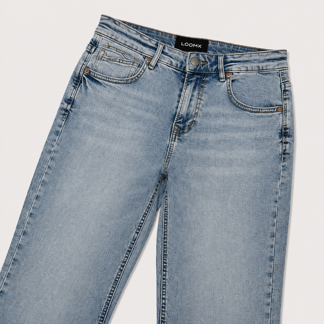Women’s Skyline Flare Denim Jeans Front View Close Up